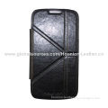 Folded leather case for Samsung S4